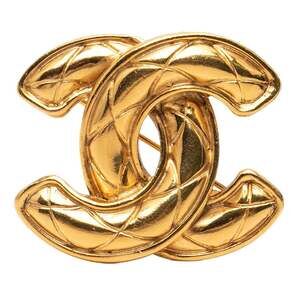 Chanel Cc Logo Brooch Metal #246999C90B